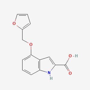 4-(furan-2-ylmethoxy)-1H-indole-2-carboxylic acid