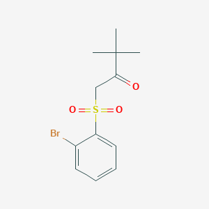 1-((2-Bromophenyl)sulfonyl)-3,3-dimethylbutan-2-one