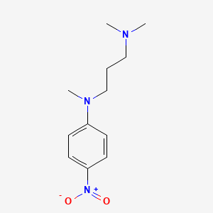 molecular formula C12H19N3O2 B8352245 N,N,N'-trimethyl-N'-(4-nitrophenyl)propane-1,3-diamine 