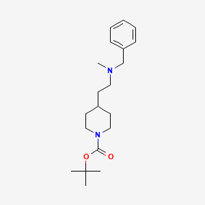 molecular formula C20H32N2O2 B8352286 tert-Butyl 4-(2-(benzyl(methyl)amino)ethyl)piperidine-1-carboxylate 