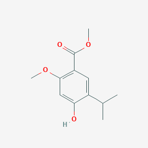 molecular formula C12H16O4 B8352334 Methyl 4-hydroxy-5-isopropyl-2-methoxybenzoate 
