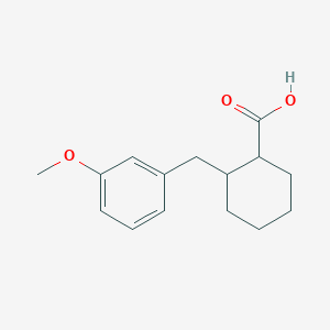 molecular formula C15H20O3 B8352338 2-(3-Methoxybenzyl)cyclohexanecarboxylic acid 