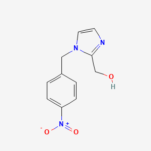 molecular formula C11H11N3O3 B8352359 [1-(4-nitrobenzyl)-1H-imidazol-2-yl]methanol 