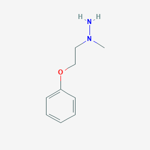 molecular formula C9H14N2O B8352472 1-Methyl-1-(2-phenoxyethyl)hydrazine 