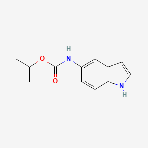 molecular formula C12H14N2O2 B8352578 Isopropyl 1H-indol-5-ylcarbamate 