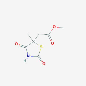 Methyl 2-(5-methyl-2,4-dioxothiazolidin-5-yl)acetate