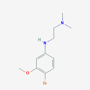 molecular formula C11H17BrN2O B8352615 N-(4-bromo-3-methoxyphenyl)-N',N'-dimethylethane-1,2-diamine 