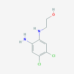 molecular formula C8H10Cl2N2O B8352768 2-[(2-Amino-4,5-dichlorophenyl)amino]ethanol 