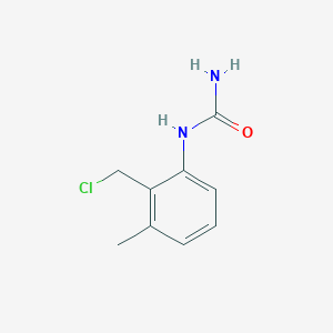molecular formula C9H11ClN2O B8352776 2-Methyl-6-ureidobenzyl chloride 