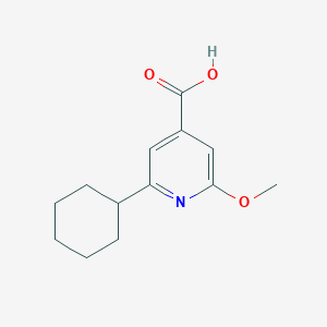 2-Cyclohexyl-6-methoxy-isonicotinic acid