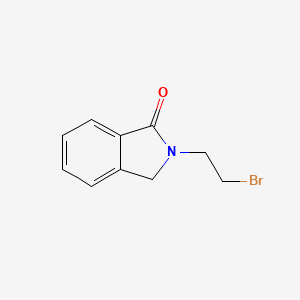 molecular formula C10H10BrNO B8352821 2-[2-(Bromo)ethyl]isoindolin-1-one 