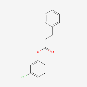 molecular formula C15H13ClO2 B8352837 3-Chlorophenyl-beta-phenylpropionate 