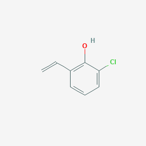 molecular formula C8H7ClO B8352870 2-Chloro-6-ethenylphenol 