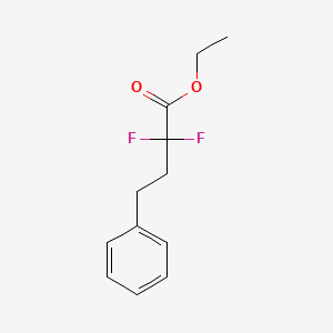 molecular formula C12H14F2O2 B8352886 Benzenebutanoic acid, alpha,alpha-difluoro-, ethyl ester 