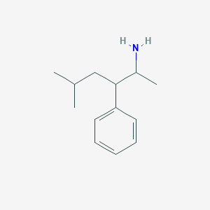 molecular formula C13H21N B8352910 2-Amino-5-methyl-3-phenylhexane 