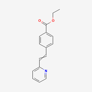molecular formula C16H15NO2 B8352914 2-(4-Ethoxycarbonylstyryl) pyridine 