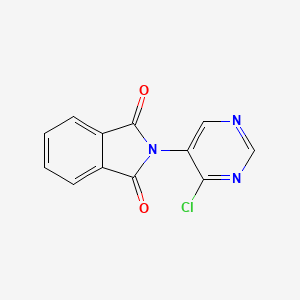 molecular formula C12H6ClN3O2 B8352927 2-(4-Chloropyrimidin-5-yl)isoindoline-1,3-dione 