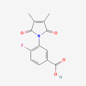 N-(2-fluoro-5-carboxyphenyl)-2,3-dimethylmaleic acid imide