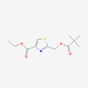 Ethyl 2-(pivaloyloxymethyl)thiazole-4-carboxylate