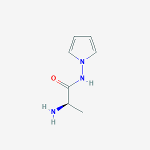molecular formula C7H11N3O B8353038 (R)-2-Amino-N-1H-pyrrol-1-ylpropanamide 