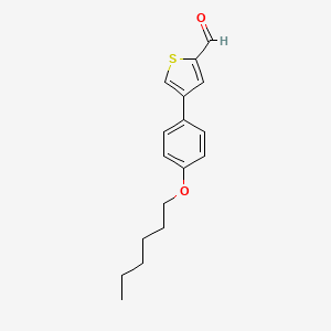 4-(4-(Hexyloxy)phenyl)thiophene-2-carbaldehyde