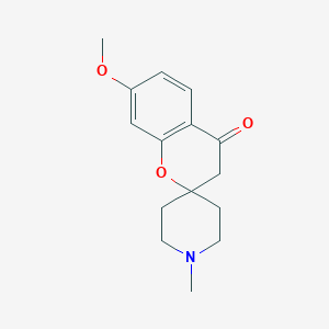 molecular formula C15H19NO3 B8353104 7-Methoxy-n-methylspiro[2h-1-benzopyran-2,4'-piperidine]-4(3h)-one 