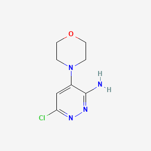 molecular formula C8H11ClN4O B8353109 6-Chloro-4-morpholinopyridazin-3-amine 