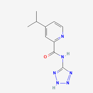 molecular formula C10H12N6O B8353114 N-(5-tetrazolyl)-4-isopropyl-2-pyridinecarboxamide CAS No. 83282-37-5