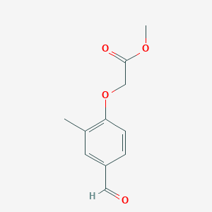 molecular formula C11H12O4 B8353121 (4-Formyl-2-methyl-phenoxy)-acetic acid methyl ester 