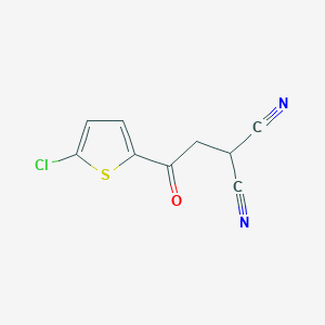 molecular formula C9H5ClN2OS B8353133 [(5-Chloro-2-Thenoyl)Methyl]Malononitrile 