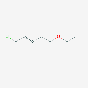 molecular formula C9H17ClO B8353164 1-Chloro-5-isopropoxy-3-methyl-2-pentene 