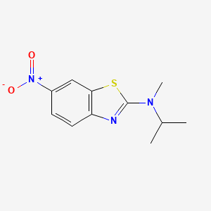 molecular formula C11H13N3O2S B8353171 Isopropyl-methyl-(6-nitro-benzothiazol-2-yl)-amine 