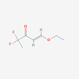 molecular formula C7H10F2O2 B8353241 (E)-1-ethoxy-4,4-difluoropent-1-en-3-one 