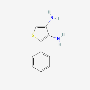 molecular formula C10H10N2S B8353283 2-Phenyl-thiophene-3,4-diamine 
