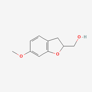 molecular formula C10H12O3 B8353295 (6-Methoxy-2,3-dihydro-1-benzofuran-2-yl)methanol 