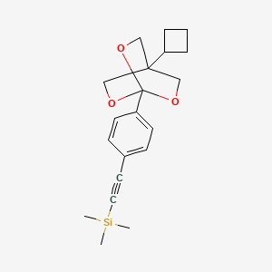 Silane, ((4-(4-cyclobutyl-2,6,7-trioxabicyclo(2.2.2)oct-1-yl)phenyl)ethyl)trimethyl-