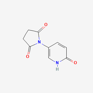 molecular formula C9H8N2O3 B8353373 1-(6-Hydroxy-pyridin-3-yl)-pyrrolidine-2,5-dione 