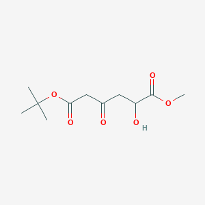 molecular formula C11H18O6 B8353426 1-Methyl 6-tert.-butyl 2-hydroxy-4-oxoadipate 
