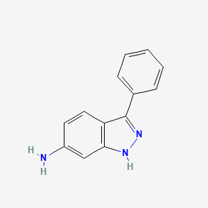 molecular formula C13H11N3 B8353461 3-Phenyl-1h-indazol-6-ylamine 