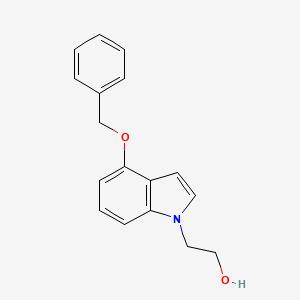 molecular formula C17H17NO2 B8353491 1-(2-Hydroxyethyl)-4-benzyloxyindole 