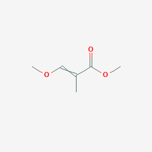molecular formula C6H10O3 B8353534 Methyl 3-methoxy-2-methyl-acrylate CAS No. 82387-42-6