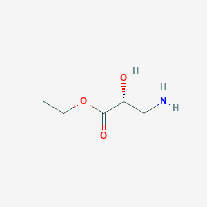 molecular formula C5H11NO3 B8353545 (R)-isoserine ethyl ester 
