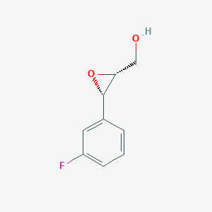 molecular formula C9H9FO2 B8353561 [(2R,3R)-3-(3-fluorophenyl)oxiran-2-yl]methanol 