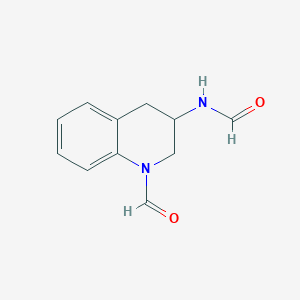 molecular formula C11H12N2O2 B8353569 N-(1-Formyl-1,2,3,4-tetrahydro-3-quinolyl)formamide 