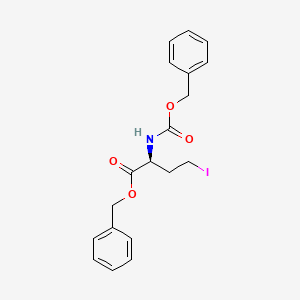 molecular formula C19H20INO4 B8353583 phenylmethyl (S)-4-iodo-2-[[(phenylmethoxy)carbonyl]amino]butanoate 