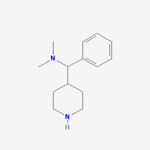 molecular formula C14H22N2 B8353593 n,n-Dimethyl-1-phenyl-1-(piperidin-4-yl)methanamine 