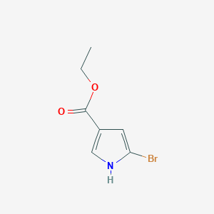 molecular formula C7H8BrNO2 B8353603 ethyl 5-bromo-1H-pyrrole-3-carboxylate 