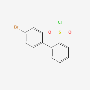 molecular formula C12H8BrClO2S B8353636 4'-Bromo-biphenyl sulfonyl chloride 