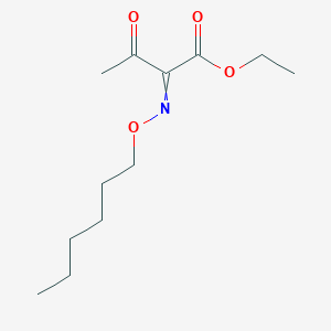 molecular formula C12H21NO4 B8353650 Ethyl 2-[(hexyloxy)imino]-3-oxobutanoate CAS No. 68401-49-0