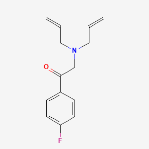 molecular formula C14H16FNO B8353683 2-(Diallylamino)-1-(4-fluorophenyl)ethanone 